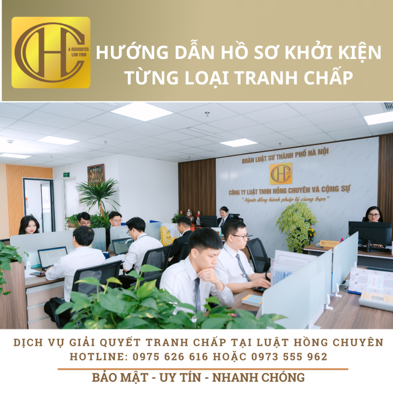 HỒ SƠ KHỞI KIỆN TỪNG LOẠI TRANH CHẤP