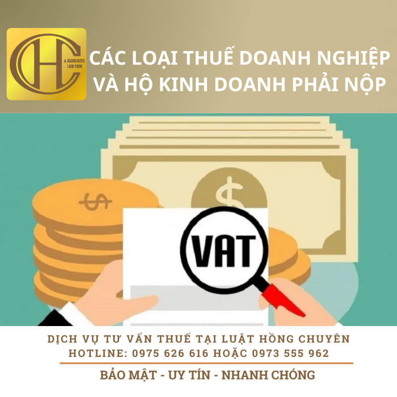 SO SÁNH THUẾ DOANH NGHIỆP VÀ HỘ KINH DOANH PHẢI NỘP SO SÁNH THUẾ DOANH NGHIỆP VÀ HỘ KINH DOANH PHẢI NỘP