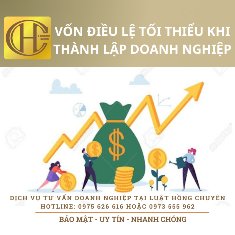 VỐN ĐIỀU LỆ TỐI THIỂU ĐỂ THÀNH LẬP DOANH NGHIỆP VỐN ĐIỀU LỆ TỐI THIỂU ĐỂ THÀNH LẬP DOANH NGHIỆP