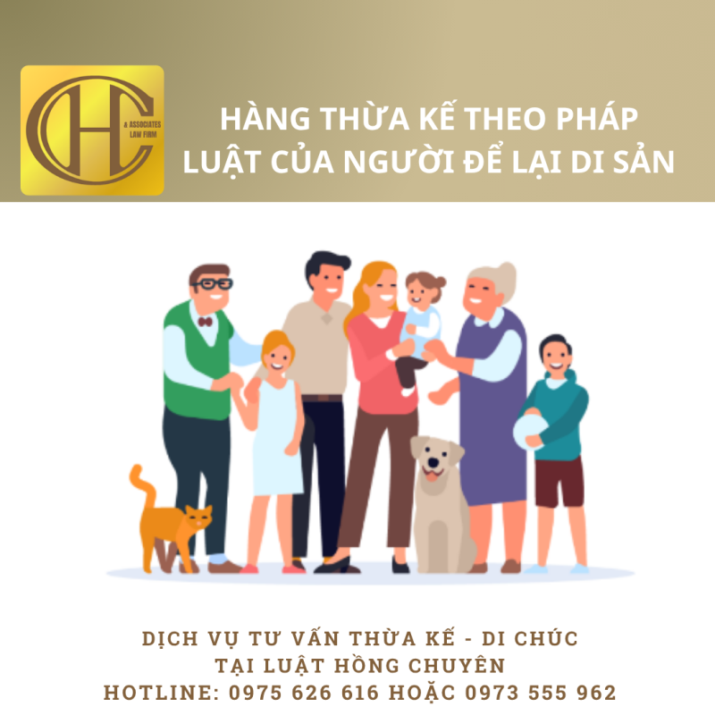 HÀNG THỪA KẾ THEO PHÁP LUẬT ĐƯỢC XÁC ĐỊNH NHƯ THẾ NÀO